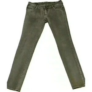 Bullhead Hermosa Jeans Black Greenwash Super Skinny Low Rise Distressed junior 9